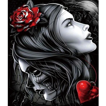 

Diamond paint Diamond embroidery cross-stitch kits beadwork diamond mosaic paintings Rhinestones Beauty and devil