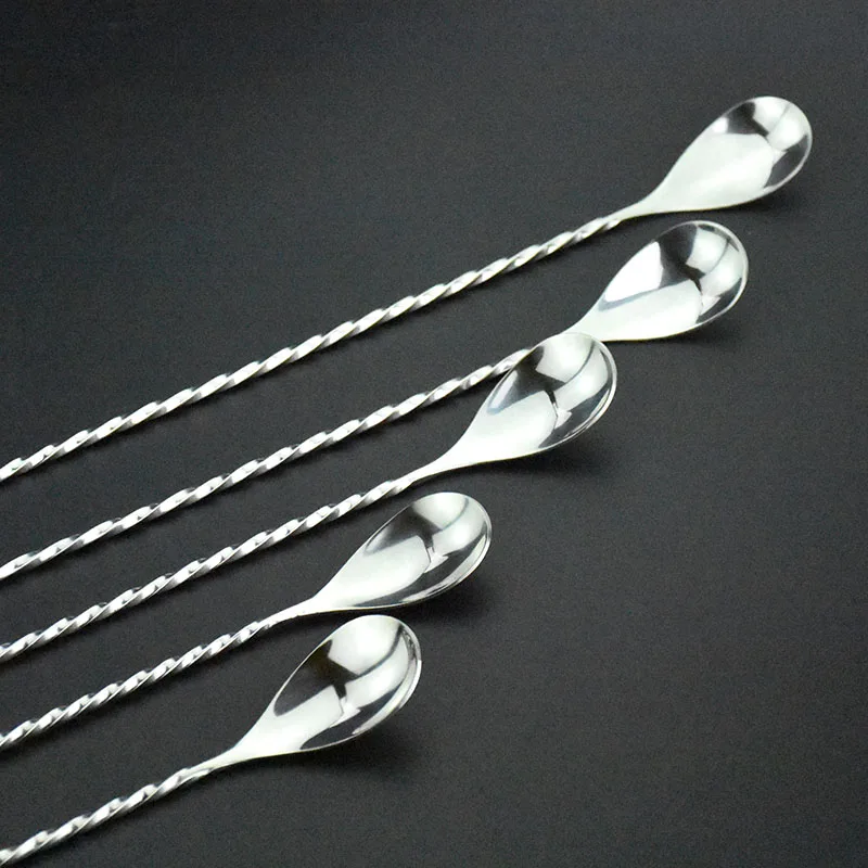 hoffman thread long bar spoon tonic spoon bar spoons Stirring mixing long bartender spoons
