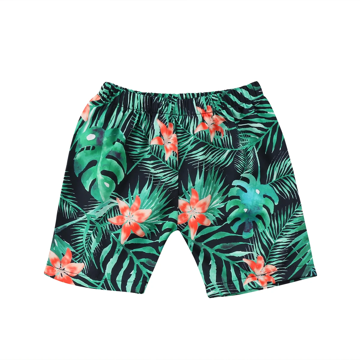 

New Summer Baby Boy Shorts Hawaiian Toddler Kids Baby Boy Shorts Beach Pants Jogger Elastic Waist Casual Sport Pants Size 2-6T