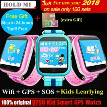 Hold Mi GPS Smart Watch Q750 Q100 Baby GPS Smart Watch With Touch Screen SOS Call Location Device Tracker for Kid Safe PK Q80