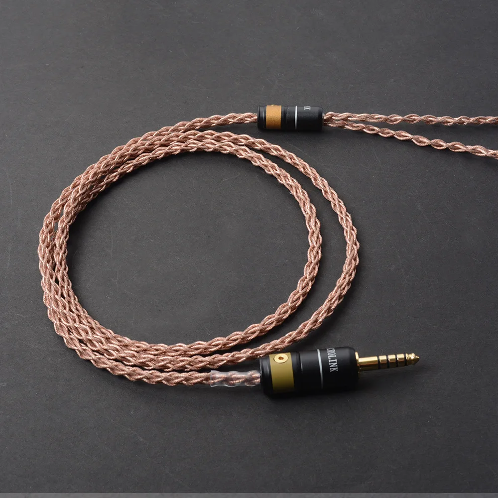 Ручная работа DIY 4,4 мм сбалансированный разъем интерфейс MMCX обновленный Hifi музыка Медь Серебряный кабель Шнур для SE525 SE215 UE900 DT2 AK380 N5
