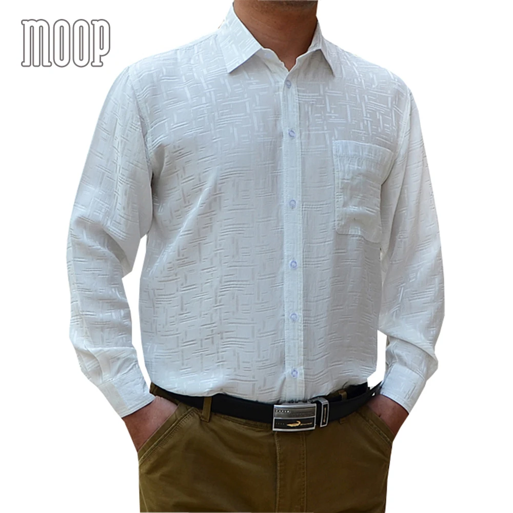 Синие, серые, белые мужские шелковые деловые рубашки с длинным рукавом, клетчатая жаккардовая рубашка, chemise homm camiseta masculina LT1450