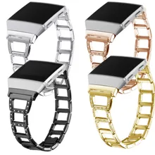 Ремешок из нержавеющей стали со стразами и стразами для Fitbit Ionic модный роскошный с кристаллами Бриллиантовый Браслет для Fitbit Ionic watch band