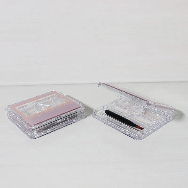 Square Case Eyeshadow Packaging, Cosmetic Loose Powder Box, Empty Eye