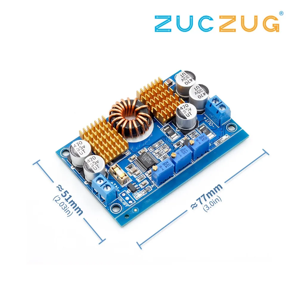 

LTC3780 DC-DC 5-32V to 1V-30V 10A Automatic Step Up Down Regulator Charging Module Power supply module