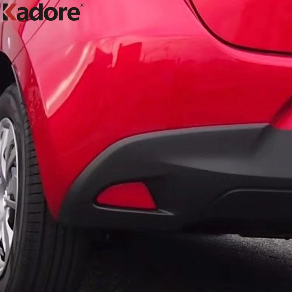 For Mazda 2 Demio DJ 2014-2018 Hatchback Chrome Rear Fog Light Lamp Cover Trim