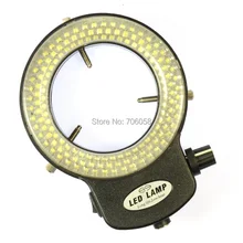 Регулируемый 6500K144 светодиодный кольцевой светильник-осветитель лампа для промышленного стерео микроскопа цифровая камера Лупа с адаптером питания переменного тока