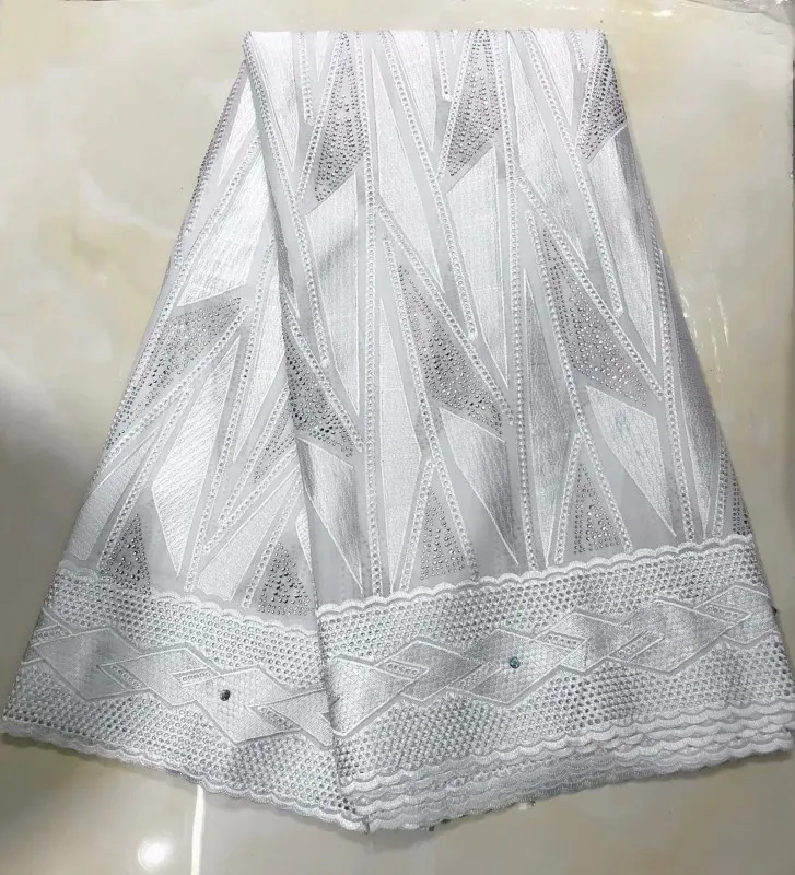 Модная швейцарская кружевная ткань высокого качества африканская сухая хлопковая вуаль кружевная ткань для свадебных fYI6-6