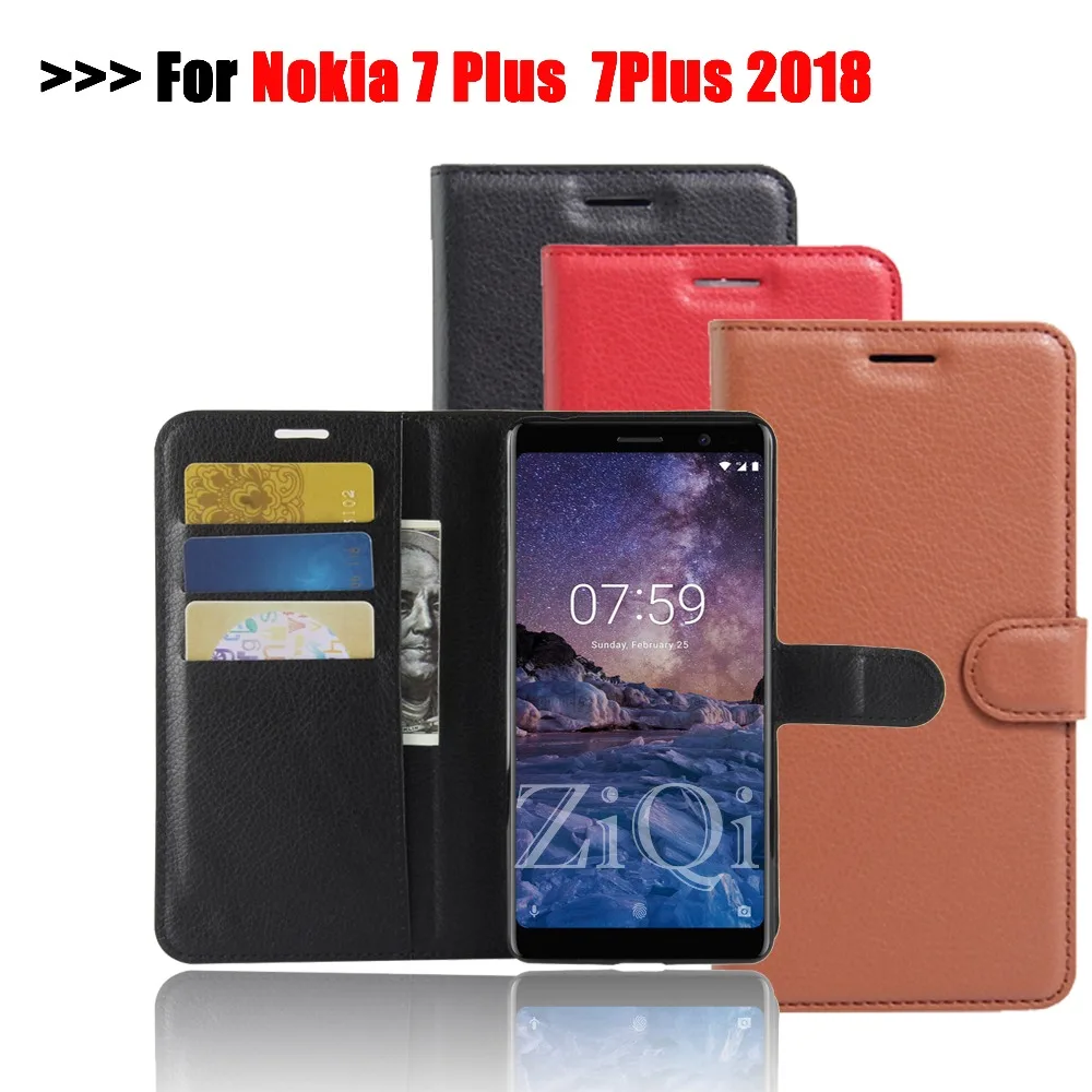 

Luxury Case For Nokia 7 Plus 7Plus 2018 Protective Flip Cover PU Leather Case Fundas Carcasas For Nokia7 Plus Moible Phone Coque