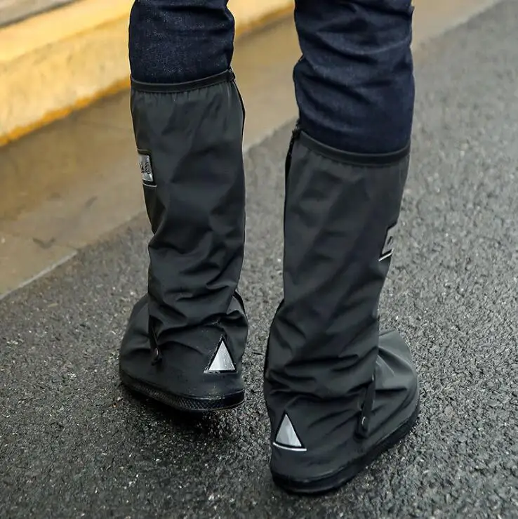 Женская и мужская непромокаемая обувь; водонепроницаемые Нескользящие мотоциклетные дождевые сапоги; утолщенные резиновые сапоги