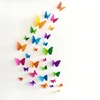 30 шт. 3d ПВХ многоцветная Наклейка на стену с бабочкой, художественная наклейка для гостиной, одноцветные бабочки для домашнего декора, насте... ► Фото 3/6