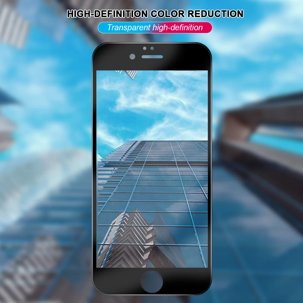 Полноэкранная пленка из закаленного стекла для iPhone 6 6S Защитная пленка для экрана для iPhone 6 7 8 Plus X XS Max XR защитная пленка