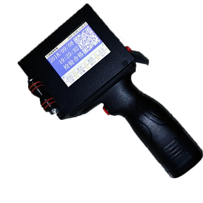 Ручной сенсорный экран этикетка струйный USB QR принтер машина последовательная вода Автоматическая кодирующая машина Дата производства английская система
