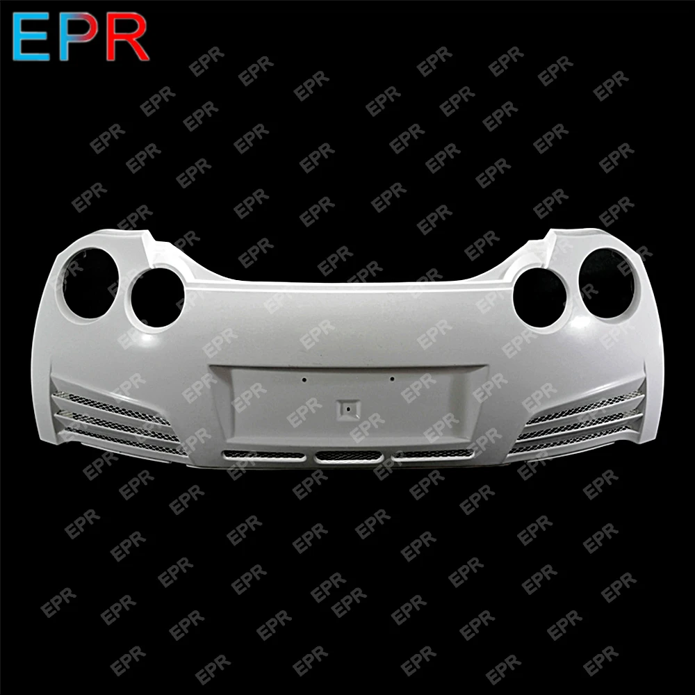 For Nissan R35 GTR VRS Style 14' Version Glass Fiber Rear Bumper Body Kit Car Tuning Part GTR R35 Fiberglass Varis Rear Bumper