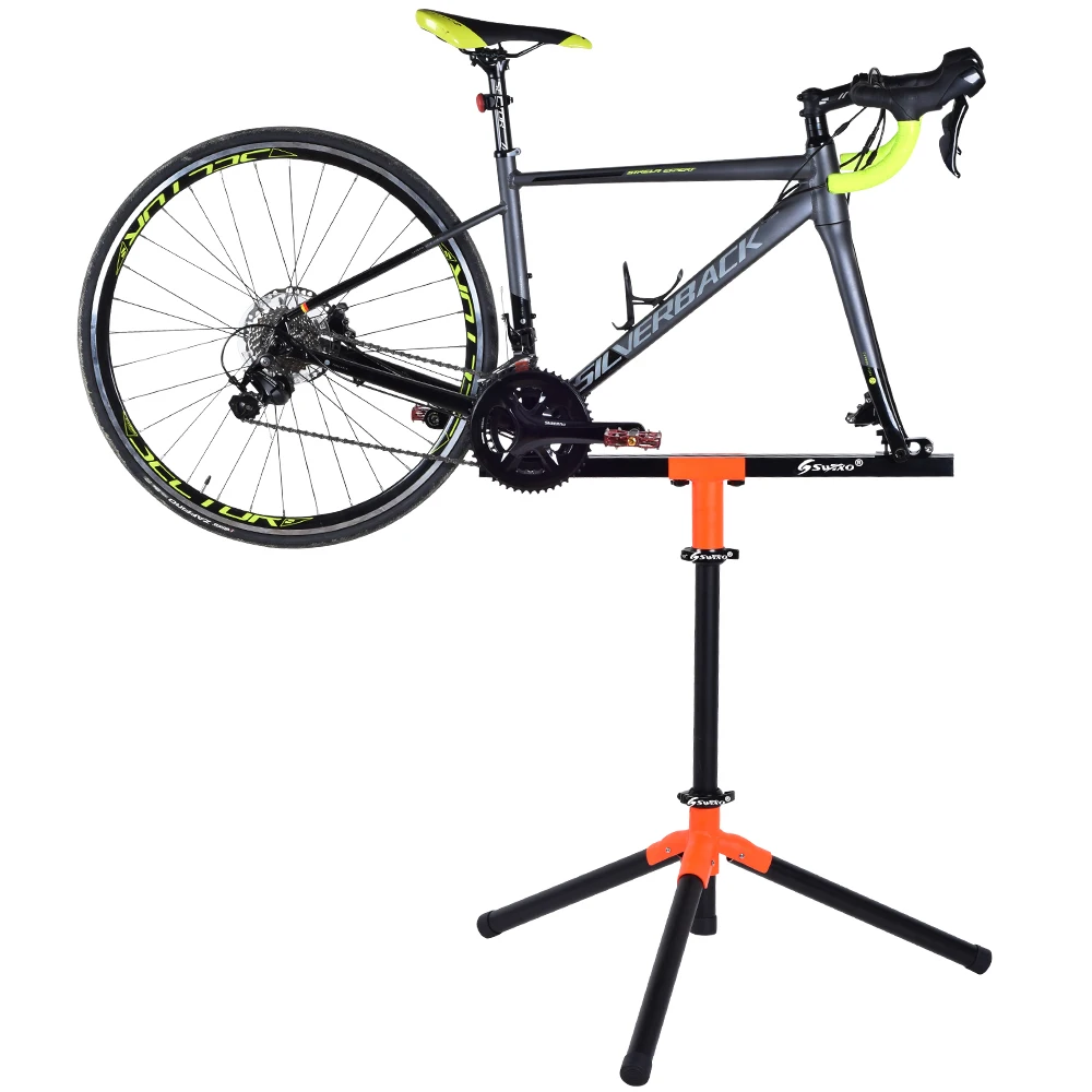 

SWTXO professionnel pliant vйlo rйparation support en alliage d'aluminium rйglable support fort 60 KG charge pour vйlo de rou