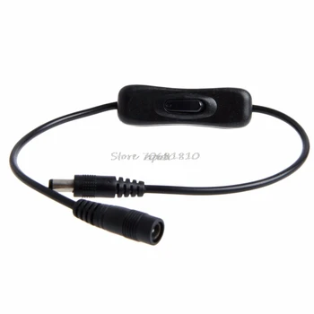 

DC Power Plug 5.5x2.1mm Male to Female Extension Cable Cord With Switch On/Off Whosale&Dropship