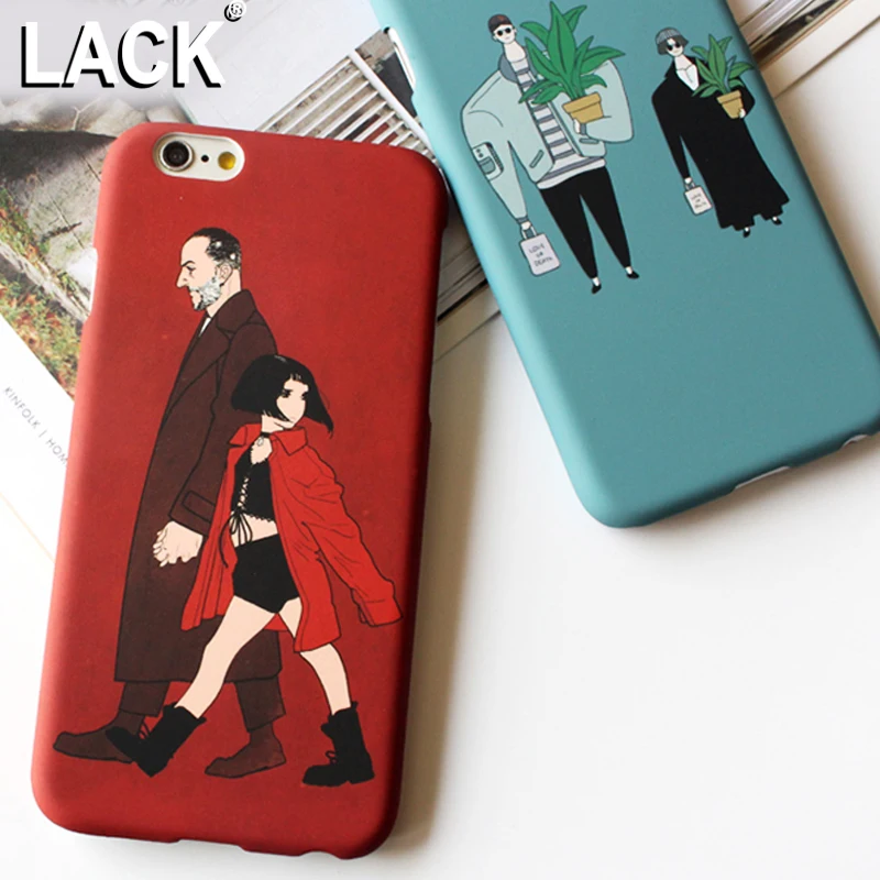 Чехол LACK Leon для iphone 6S чехол 6 Plus твердый мультяшный с рисунком из фильма Матильда
