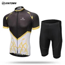 XINTOWN езда с коротким рукавом костюм велосипед одежда для мужчин/женщин любителей быстросохнущие впитывающие, дышащие велосипедные Велоспорт костюм-Джерси