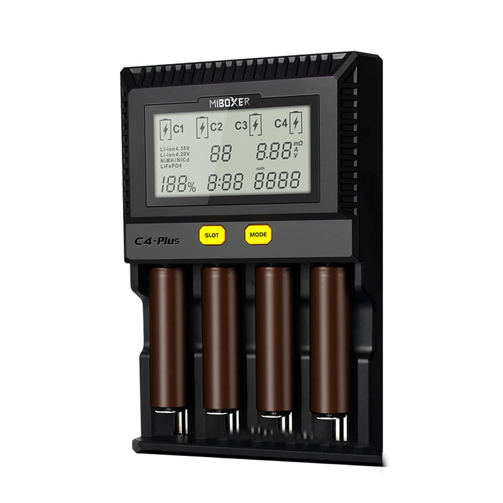

4 Slots LCD Battery Charger Smart Rechargeable Battery Chargers AA/AAA Ni-MH/Ni-Cd Rechargeable Battery