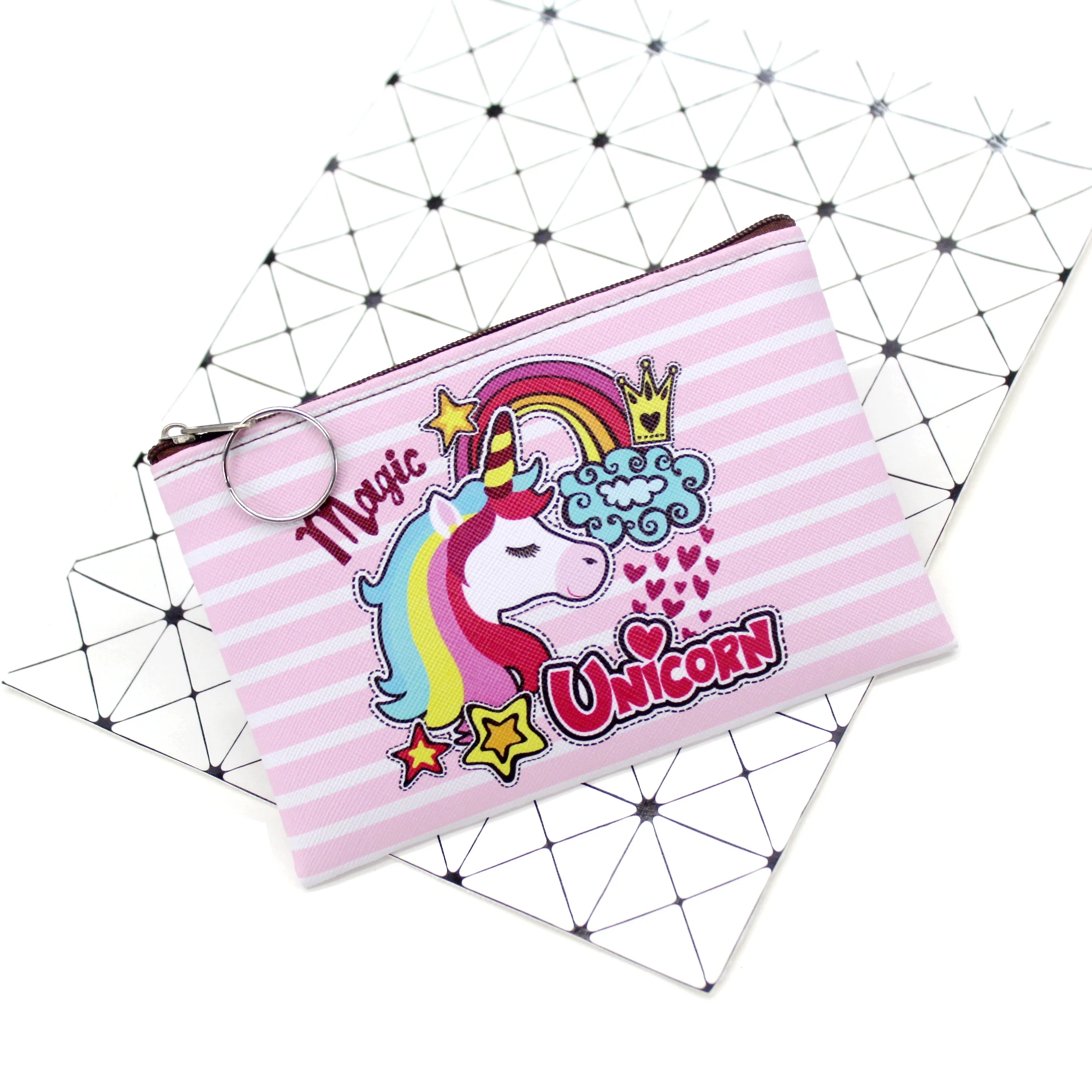 Unicorn 12 Мультяшный единорог, кошельки для монет, женские мини-кошельки, милый держатель для карт, Дамский ключ, сумки для денег для девочек, кошелек для девочек, Детский кошелек - Цвет: Unicorn 12