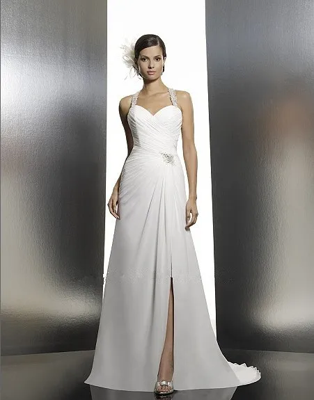 

Top Fasion Rushed Bridal Gown Hot Sale Vestido De Noiva Sweetheart Beaded Bodice Front Bridal 2016 Floor-length Wedding Dress