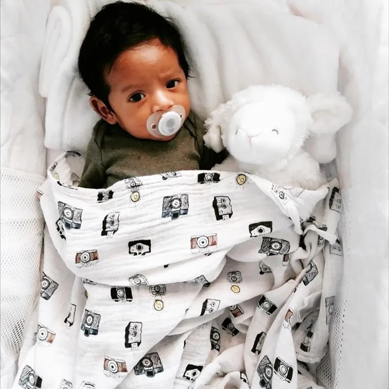 big Muslin swaddle blankets baby muslin blanket