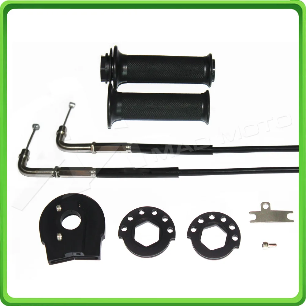Quick Action Throttle Complete with Cables Kit For Honda CBR600RR 2005-2013 2006 07 08 09 10 11 2012 Push Pull Throttle Assembly (1)