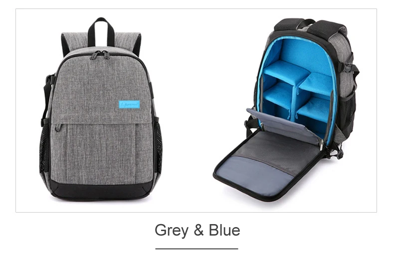 Ombros Bag Cinza Mochila Preta À Prova