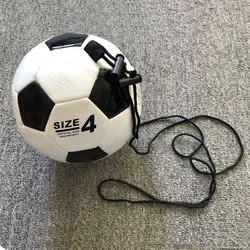 Новая футбольная тренировка Размер 4 с веревкой футбол прочный для детей/взрослых Обучение Футбол дропшиппинг