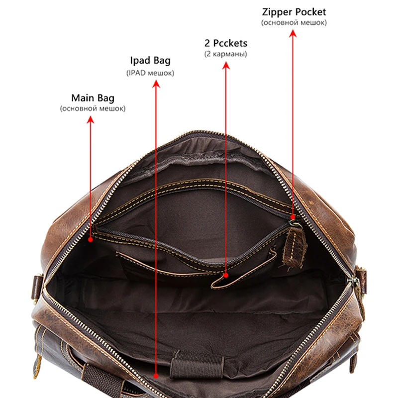 Bag Men's Briefcase Genuine Leather Bags for Men Messenger Bag Men Leather Laptop Bags Men's Briefcase with Handle Handbag 8002 Bag Men's Briefcase Genuine Leather Bags for Men Messenger Bag Men Leather Laptop Bags Men's Briefcase with Handle Handbag 8002