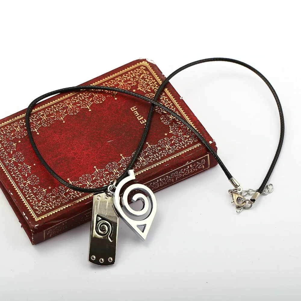 Hot Anime Naruto jewelry Necklace Uzumaki Naruto logo alloy silver pendant collar necklace ...