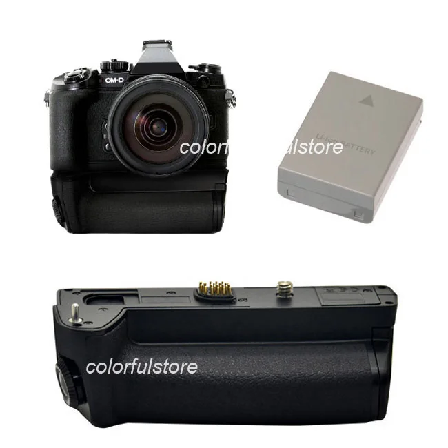 

Pro Vertical Shooting Shutter Battery Hand Handle Grip Holder For Olympus OM-D E-M1 OMD EM1 DSLR Camera as HLD-7 HLD7+ 1 x BLN-1