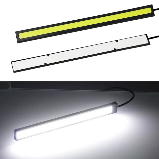 1 kawałek 17cm uniwersalne światło do jazdy dziennej COB DRL LED Lampa samochodowa zewnętrzne światła Auto wodoodporna stylizacja samochodu LED Lampa DRL -