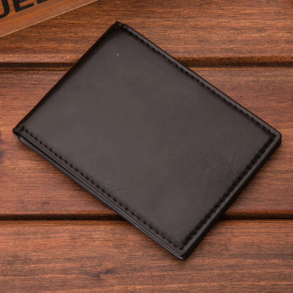 Кошелек женский мужской многополярный бизнес кожаный кошелек ID Кредитные держатель для карт карманы