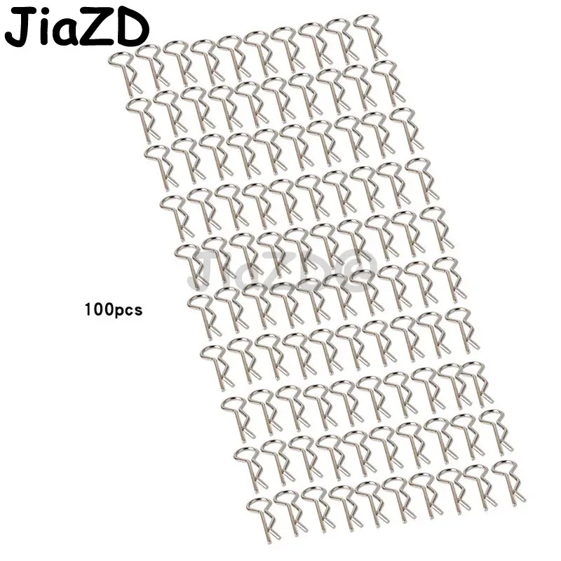 100 шт. Универсальный Корпус из нержавеющей стали R зажимы Pin для модели автомобиля