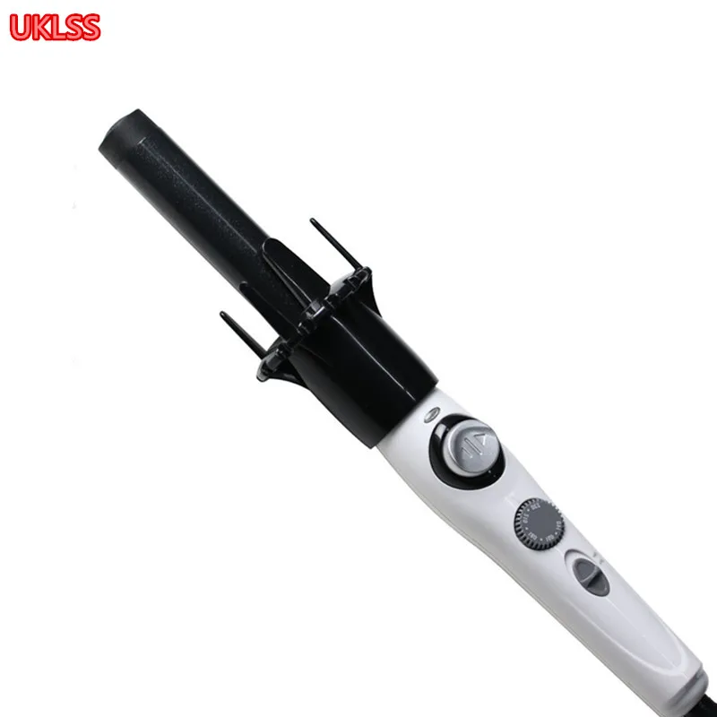 アイロンヘアスタイリングツールセラミック Instawave 自動ヘアカーラー光沢のあるサロンスタイルカールヘアアイロン 110-240 ボルト