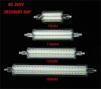 

1Pcs R7S LED Lamp 78mm 118mm 135mm 189mm 5W 10W 12W 15W J78 J118 J135 J189 LED R7S Dimmable SMD2835 R7S Corn Bulb Lighting