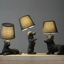 Новинка, скандинавские, датские, ретро прикроватные, для спальни, креативная, детская комната, щенок, настольная лампа, h-ome