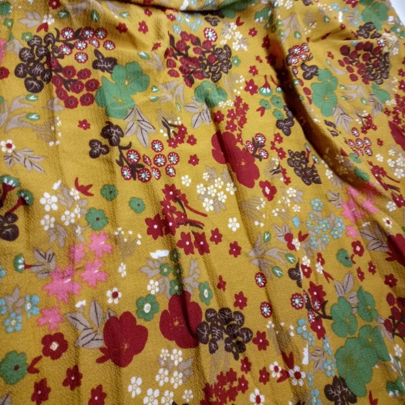 Шифон с цветочным принтом, шифоновые ткани летнее платье материал пузырь пряжи двойной морщин печати платье из шифонового шелка
