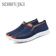 Новые парусиновые кроссовки повседневная обувь на плоской подошве Мужская Повседневная дышащая удобная обувь мужские низкие сетчатые кроссовки на резиновой подошве