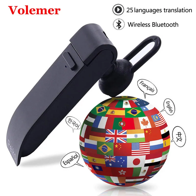 

Peiko Translation Headphone Support 23 Languages Smart Dual Mode Wireless Bluetooth Voice Translator For Travel Business Headset