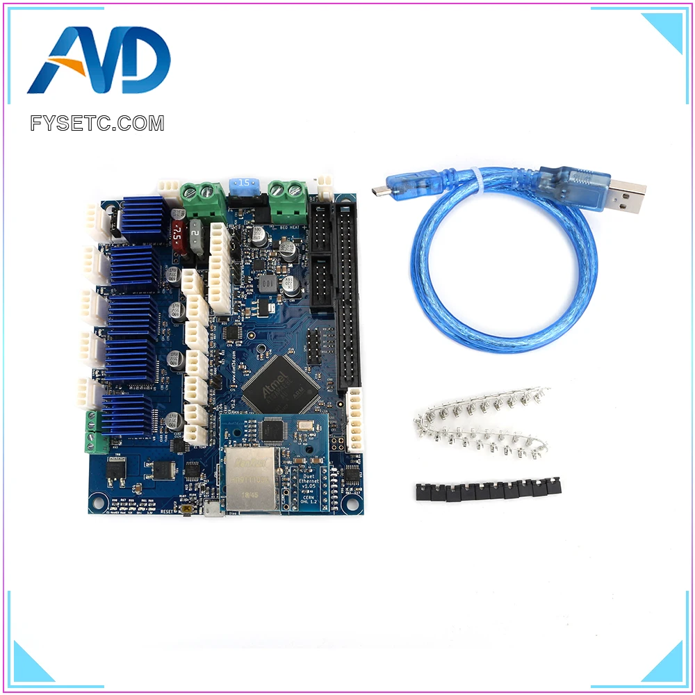 Клонированная электронная плата Duet Ethernet Advanced 32 Bit V1.04 обеспечивает подключение