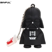 Звездные войны мультфильм Usb флеш-накопитель 128 Гб 64 ГБ 32 ГБ робот йода ручка-накопитель Usb 2,0 классический U диск флэш-карта памяти