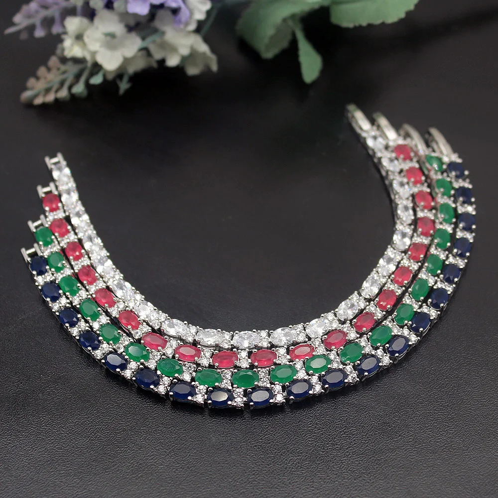 Lovely Jewelry Gift Women Bracelets 925 Sterling Silver Bracelet 7.25