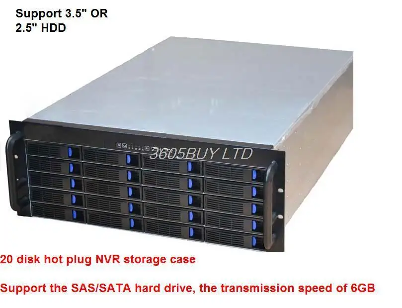 

4u hot plug server computer case redundant power supply computer case 20 plate