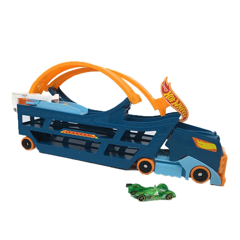 Hot Wheels Stunt N'' Go Mobile TS Move Track DWN56 автомобильные игрушки Обучающие игрушки для грузовиков Лучший мальчик Juguetes подарок держать 18 спортивный автомобиль