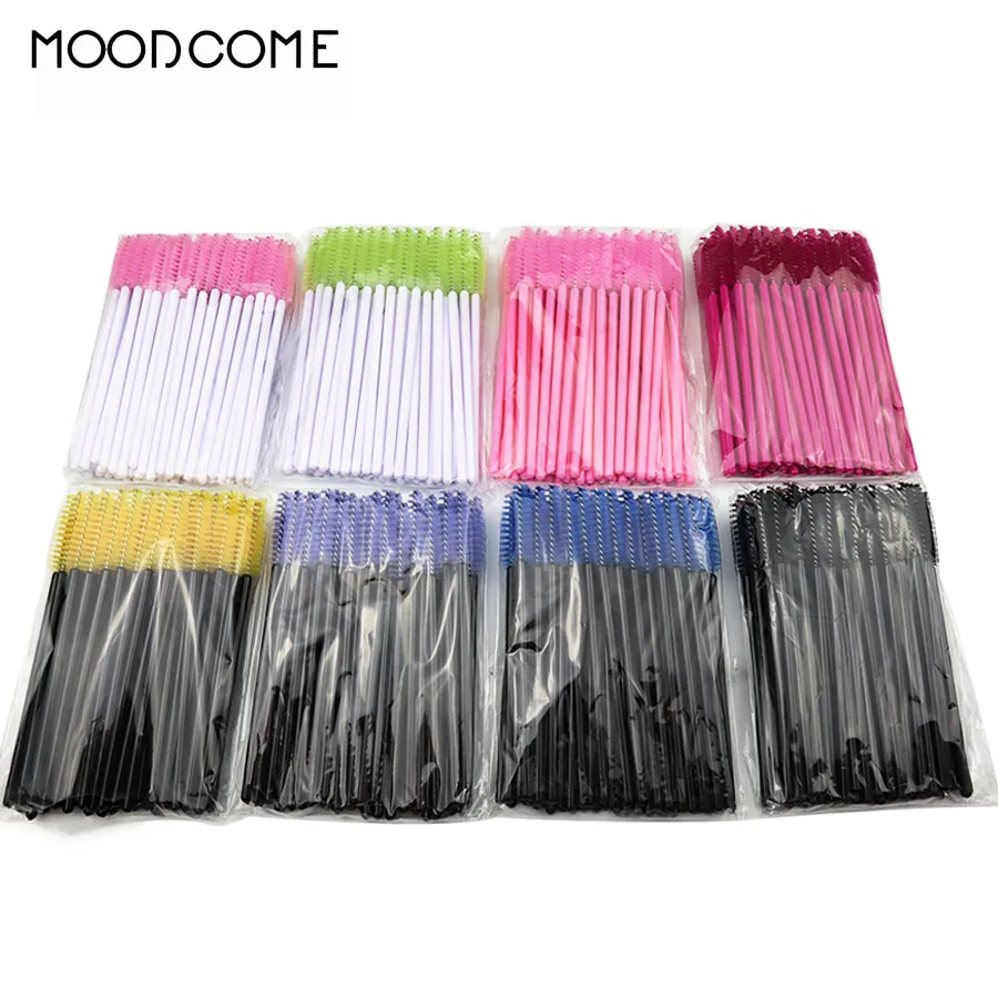 

50pcs/lot Cosmetic Brush Makeup Tools Brushes Mascara Wands Applicator Disposable Micro Eyelash Brushes For Eyelash Extension