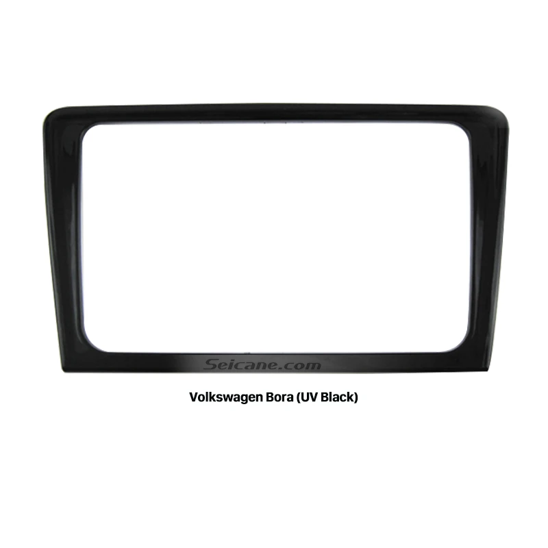 Seicane UV Black Double Din Car Radio Fascia Panel Frame for 2013