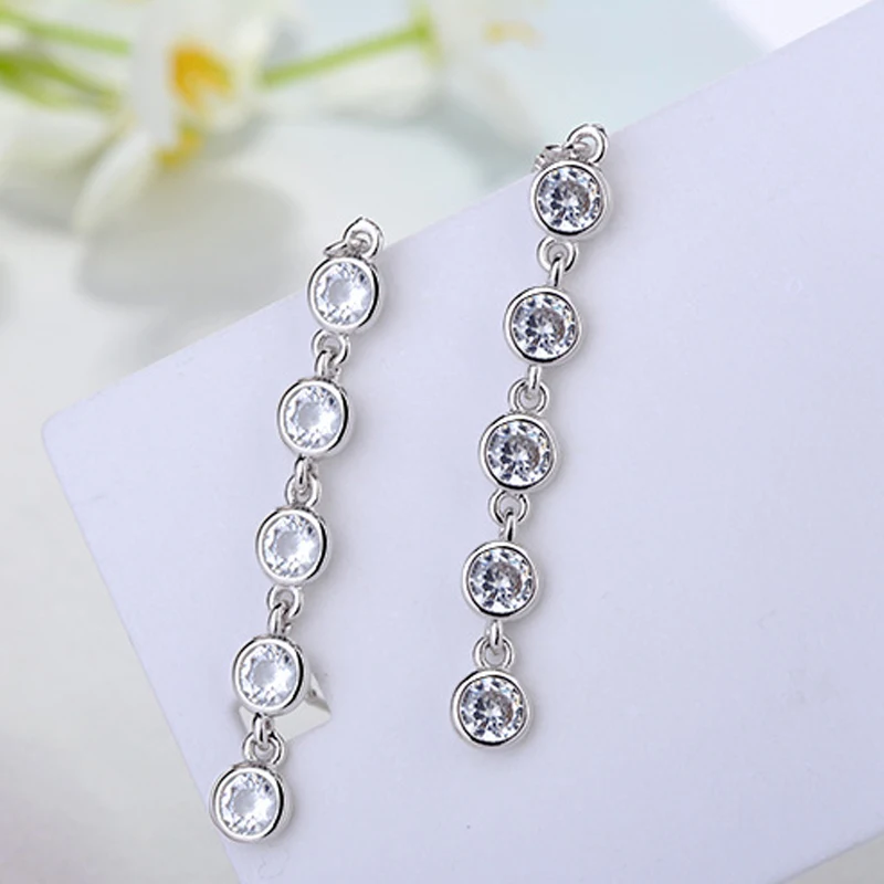 long drop earrings with aaa cz zircon jewelry (6)