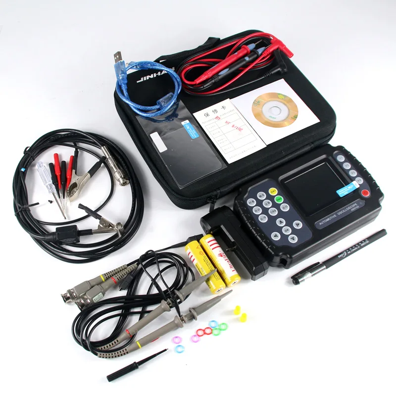 JINHAN ADO102 автомобильный портативный осциллограф цифровой осциллограф и цифровой мультиметр автомобильный осциллограф